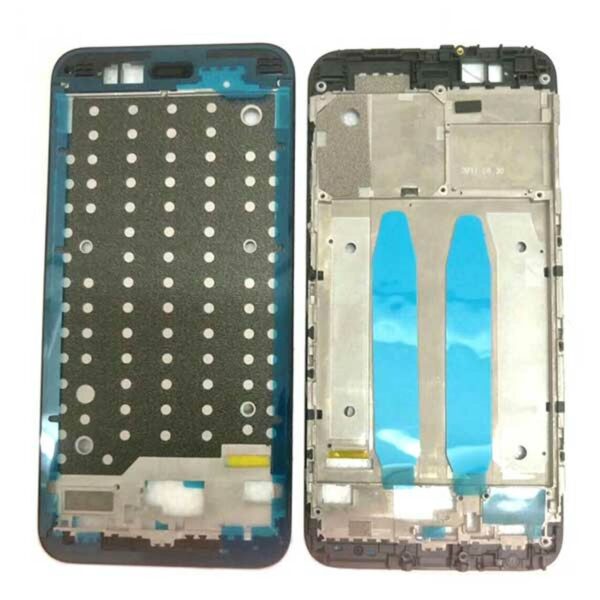 lcd display frame chrome bezel for xiaomi mi a1 black 1